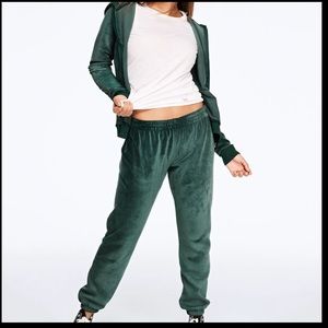 PINK velvet jump suit